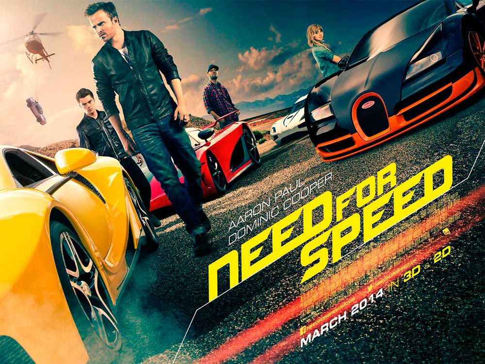 Imágen de cartelera de la película Need for Speed