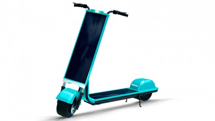 El scooter eléctrico solar ya está aquí: 350 W de potencia de motor y una velocidad máxima de 25 km/h.