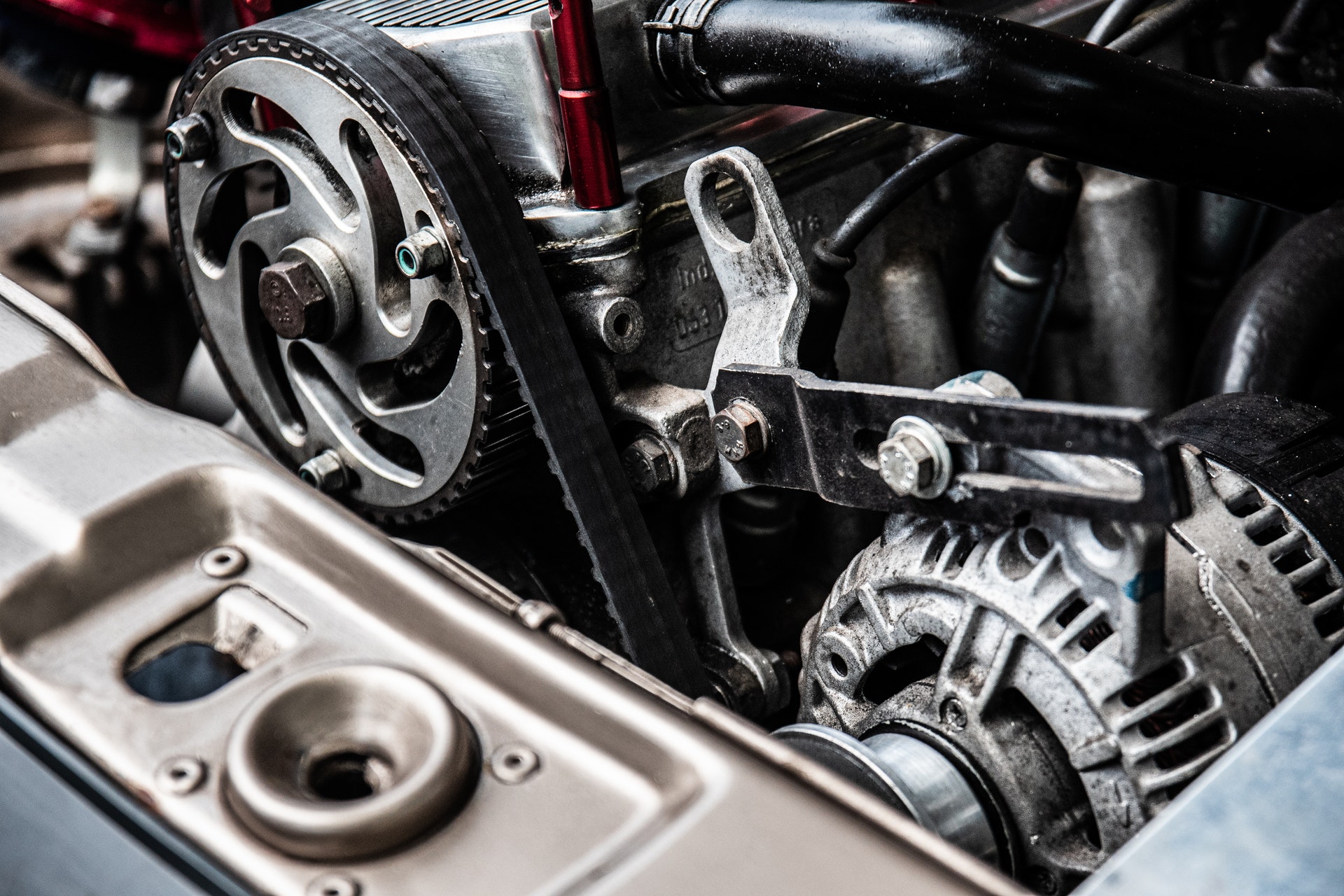 Motor abierto al que le han realizado un aumento de potencia