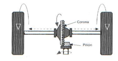 Estructura del puente trasero.