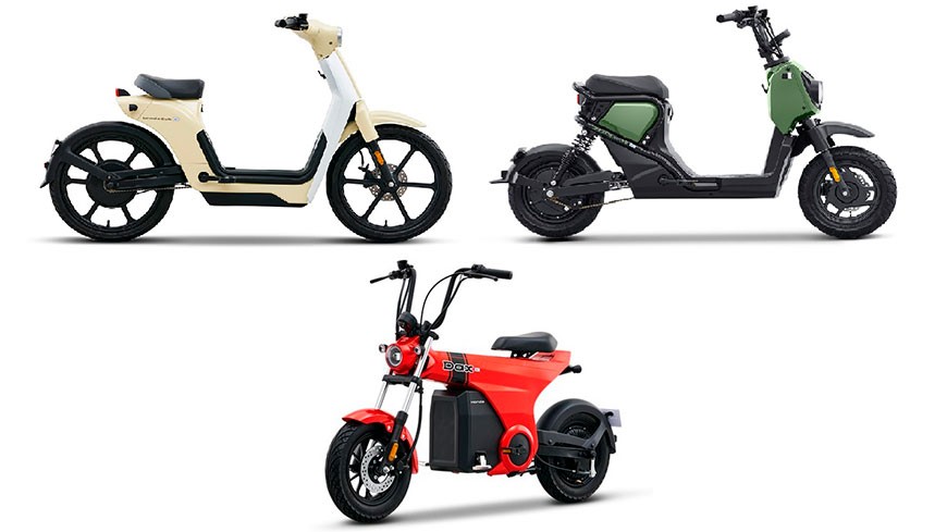 Honda continúa su camino hacia la electrificación con tres nuevos scooters eléctricos: Cub e:, Dax e: y Zoomer e: