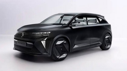 Este Renault Scenic Vision Concept -un extensor de autonomía eléctrico de hidrógeno que puede reciclarse casi por completo- está aquí para dar una idea de cómo será el nuevo Scenic totalmente eléctrico cuando llegue al mercado en 2024.