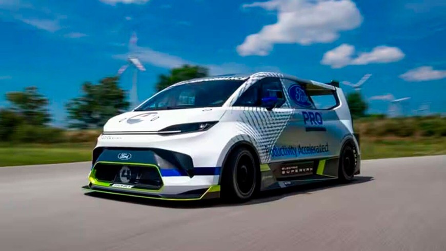 La furgoneta eléctrica de 2.000 CV de Ford ya está casi lista para Pikes Peak