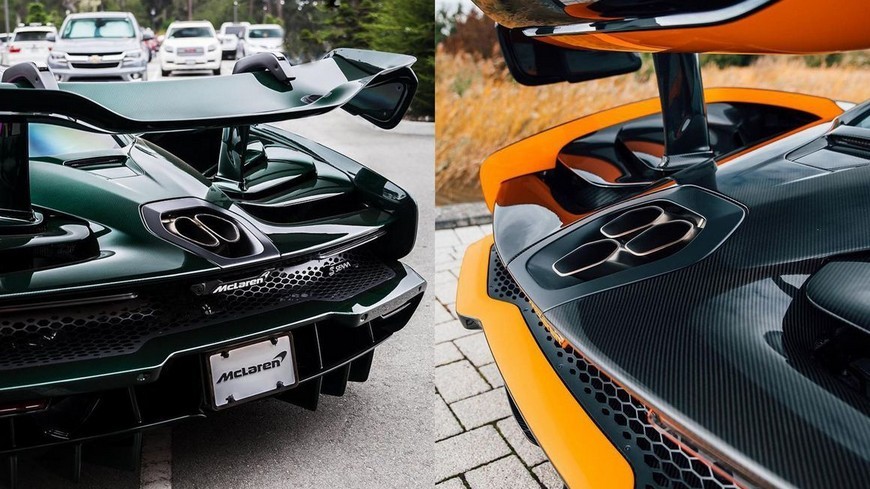 ¿Por qué algunos modelos de Mclaren Senna tienen 2 o 3 escapes?