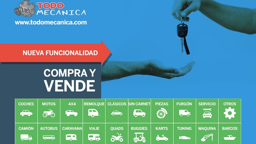 Compra-Venta de vehículos. Nueva funcionalidad en todomecanica.com