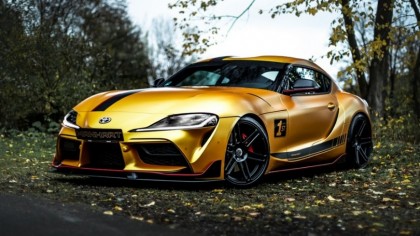 El Toyota Supra GR 500 de Manhart  luce su característico color dorado