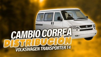 Cambiamos la correa de distribución de la Volkswagen Transporter T4 con...