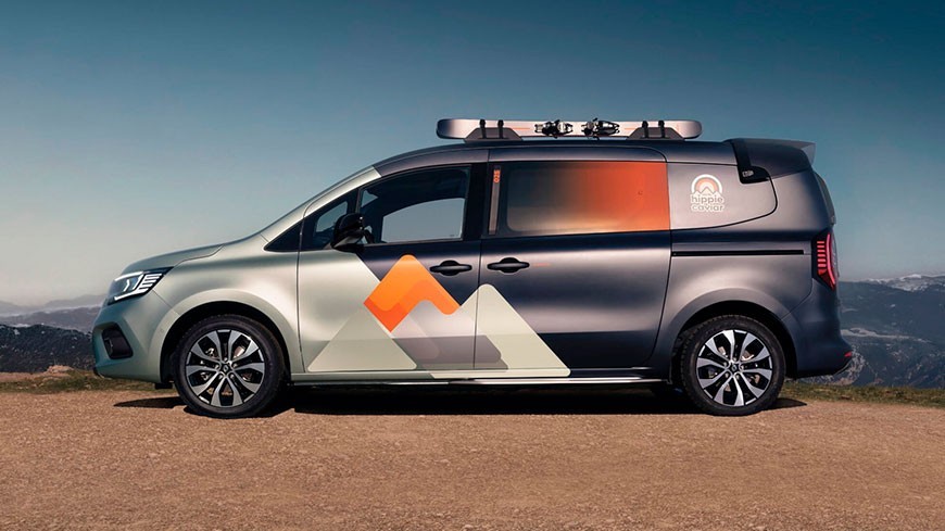 El Renault Hippie Caviar Motel Concept se presenta como un hotel móvil basado en la Kangoo