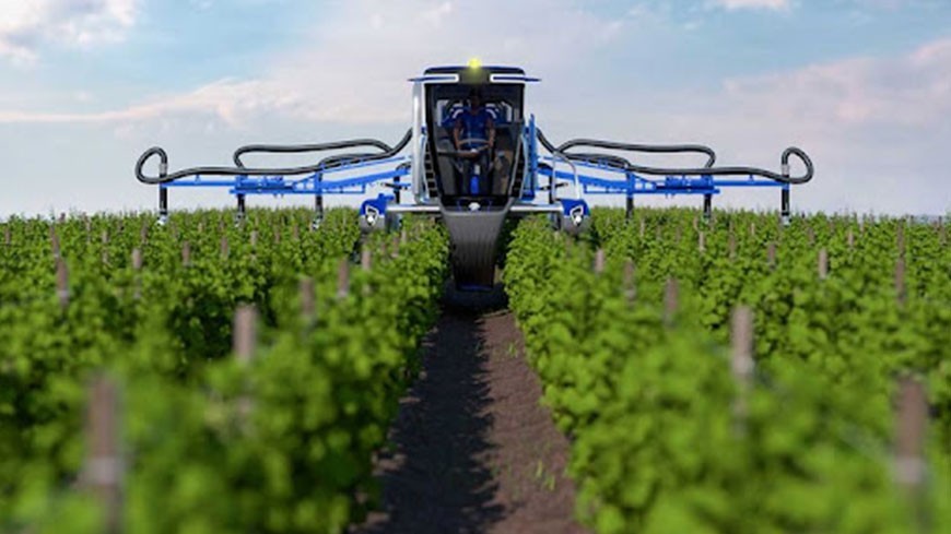 Pininfarina diseña un nuevo y llamativo tractor para la recogida de la uva