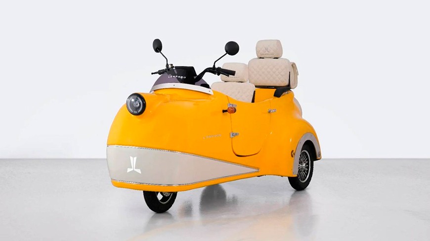 El Lámpago Electric Trike es el vehículo más raro que verás hoy