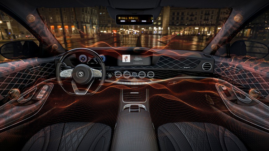 Continental y Sennheiser crean un sistema de audio 3D dentro del coche, como el de un violín Continental y Sennheiser crean un sistema de audio 3D dentro del coche, como el de un violín